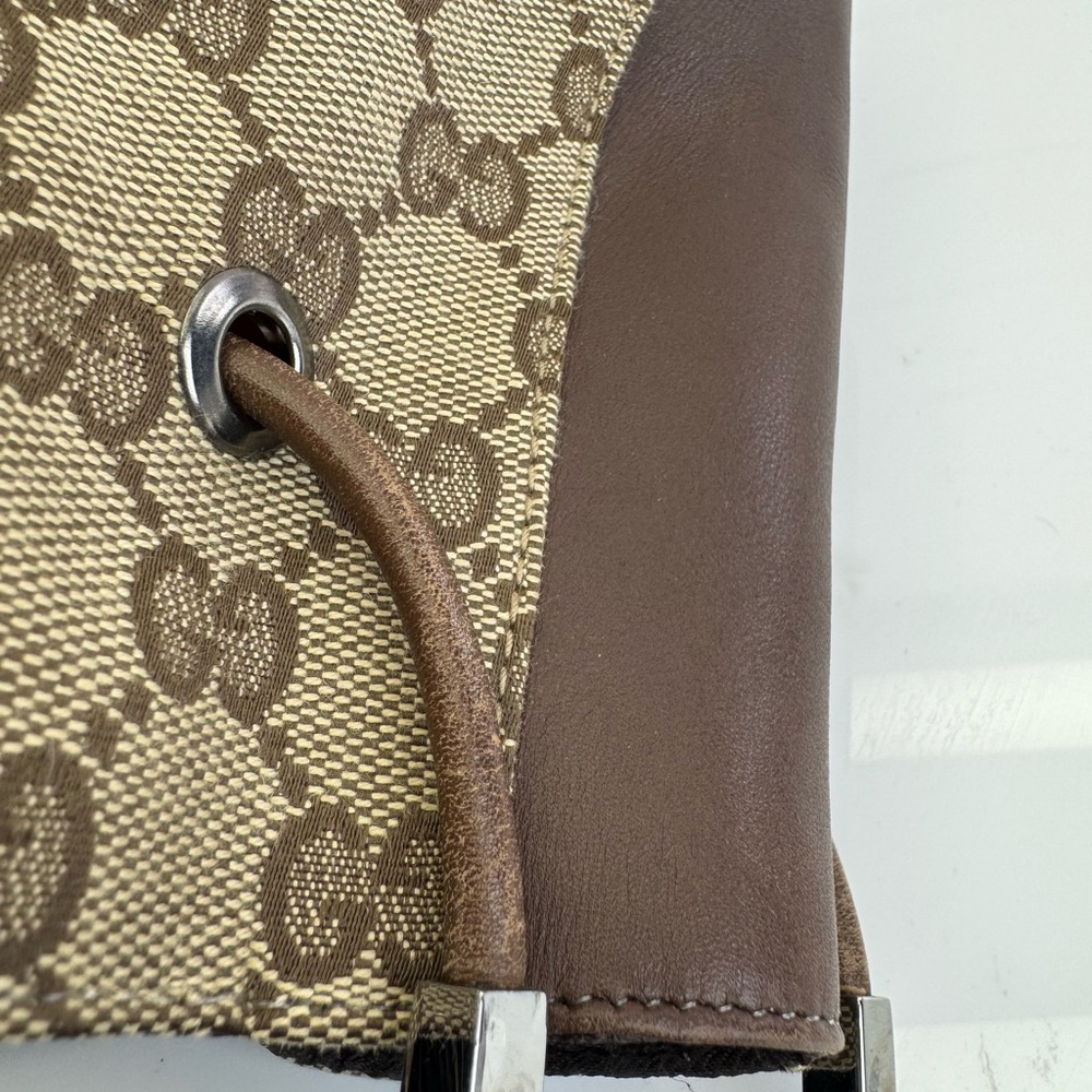 Gucci Vintage Classic GG Monogram Drawstring Shoulder Bag - Picture 10 of 16